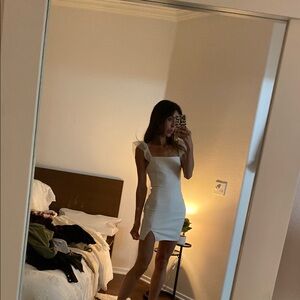 Blue Blush white  Bodycon Mini Dress